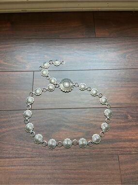 Adjustable Chain Belt Silver
